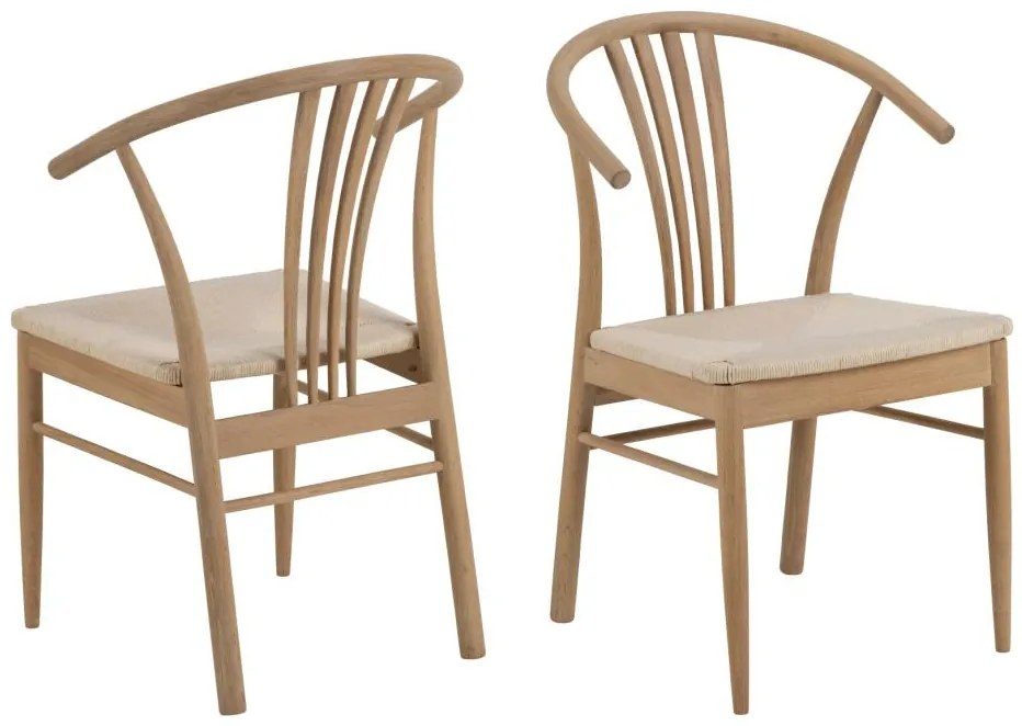 Jídelní židle York dub/béžová