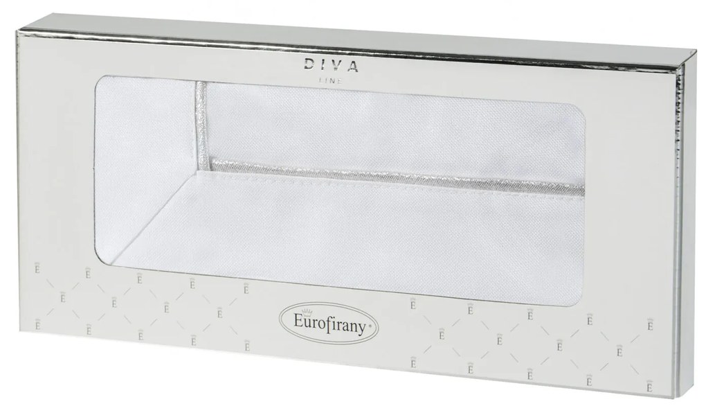 OBRUS KARIN 40X180 CM BIELY