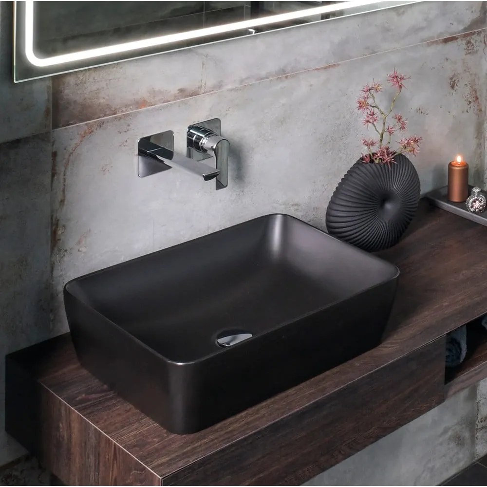 Podomietková umývadlová batéria v lesklej striebornej farbe (1 výstup) Pax – Sapho