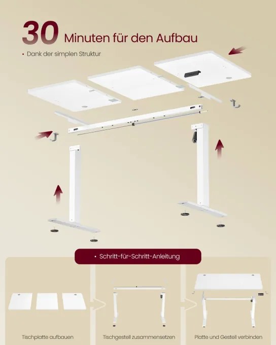 Elektrický pracovný stôl LSD314WZ03