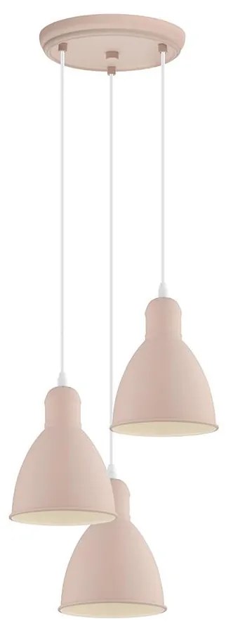 EGLO 49084 - Luster na lanku PRIDDY-P 3xE27/60W/230V