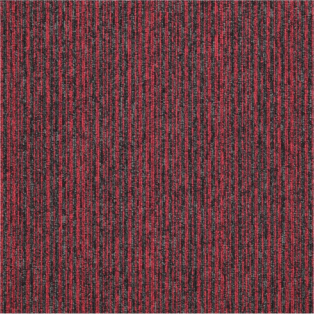 Balta, Kobercový štvorec Sonar Lines 4120 červený 50 x 50 cm, chodba / predsieň