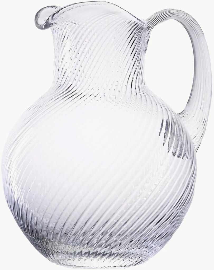 Ručne fúkaný džbán Spiral