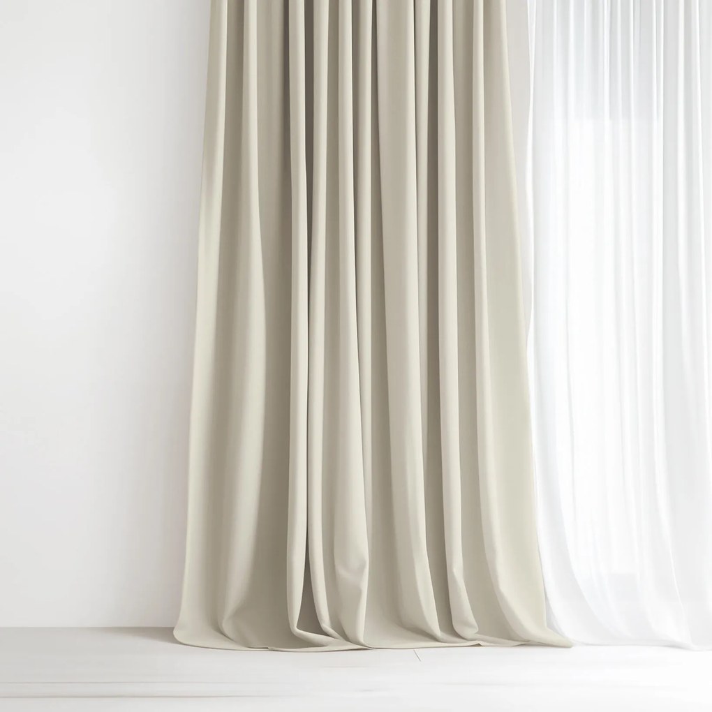 Goldea dekoračný záves - prírodný 280x150 cm