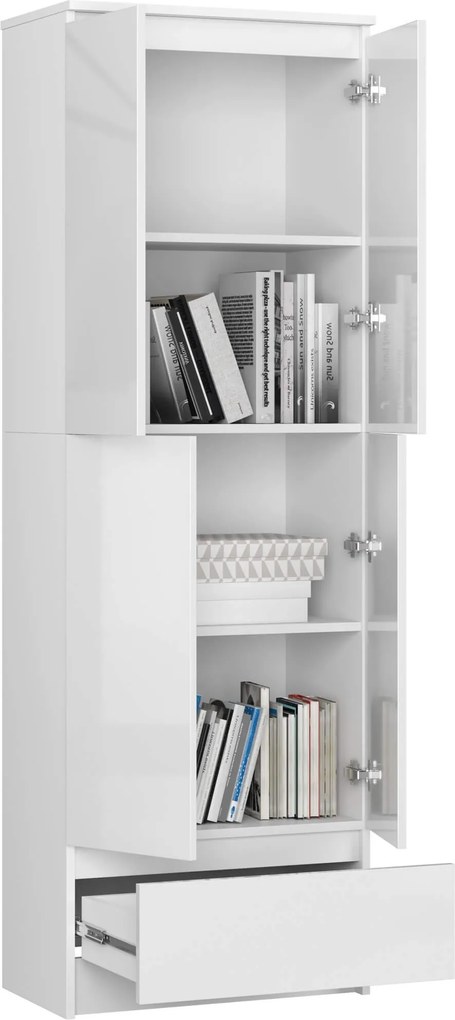 Skriňa Rexa 60 cm biela lesk