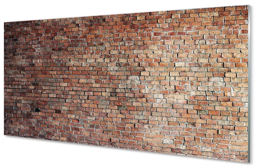 Sklenený obklad do kuchyne Tehlové múry wall 120x60 cm