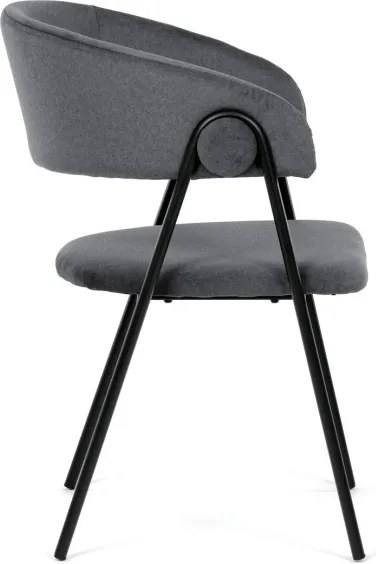 Jedálenská stolička zamatová, sivá DCL-X7130 GREY2