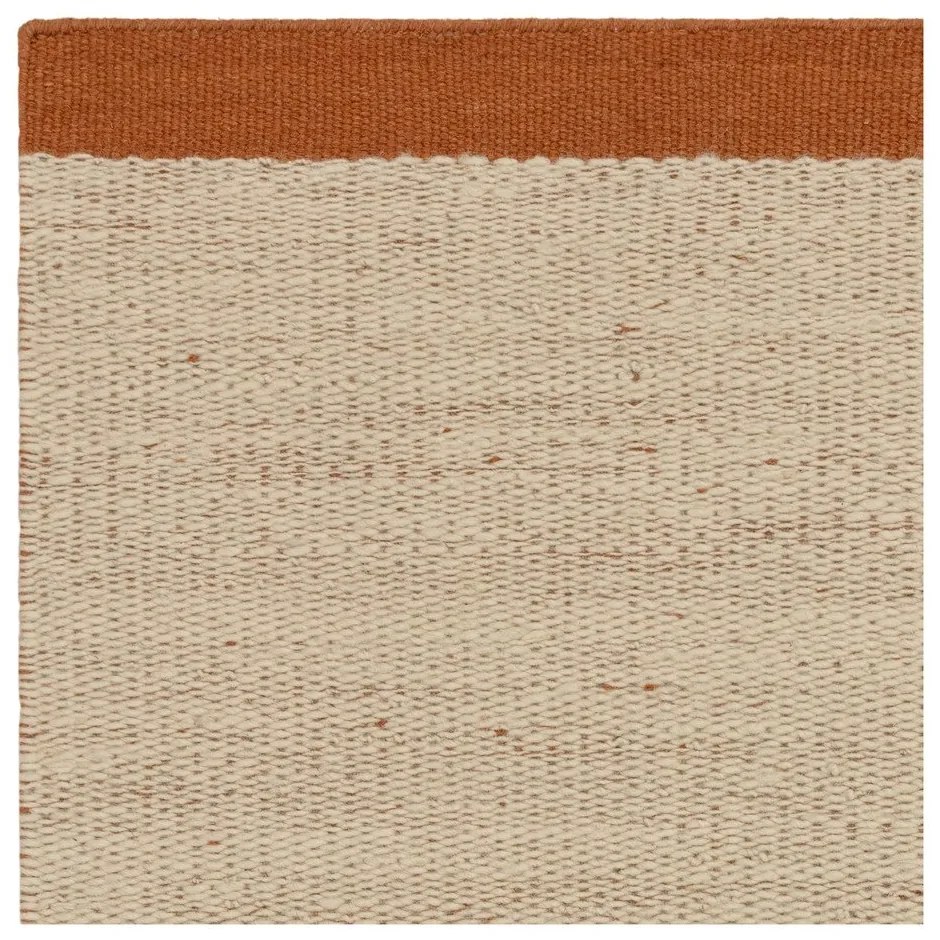 Krémový/terakotový ručne tkaný vlnený koberec 120x170 cm Lima Rust – Asiatic Carpets
