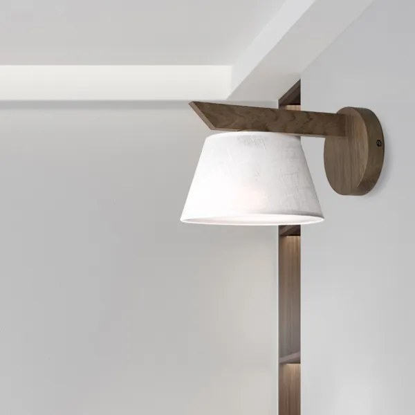 Brilagi - LED Nástenné svietidlo ANTHONY 1xE14/40W/230V dub orech/biela