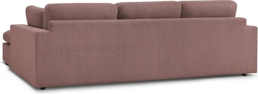 Ružová menčestrová rohová pohovka Belair – Bobochic Paris