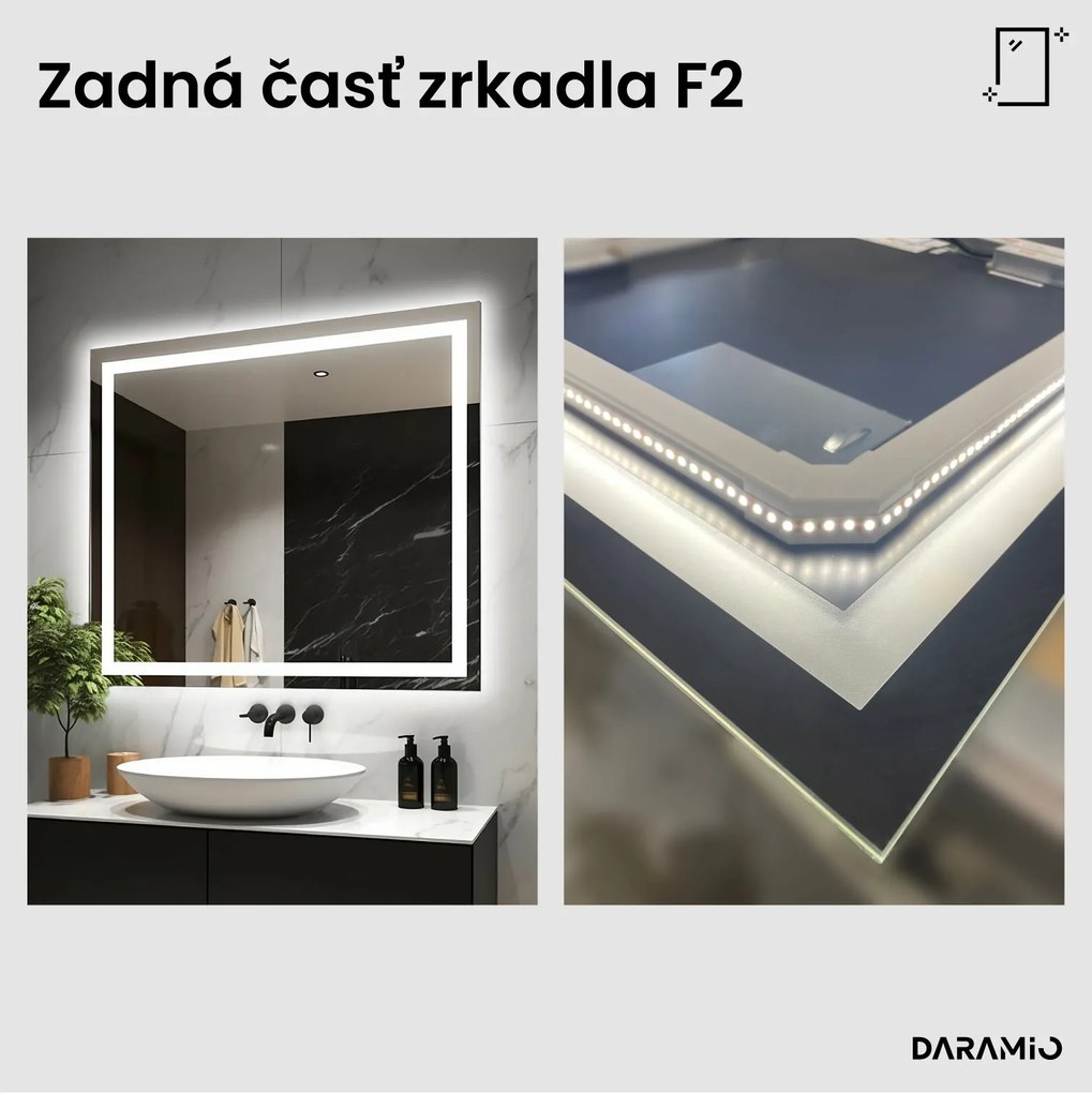 Zrkadlo s LED osvetlením F2