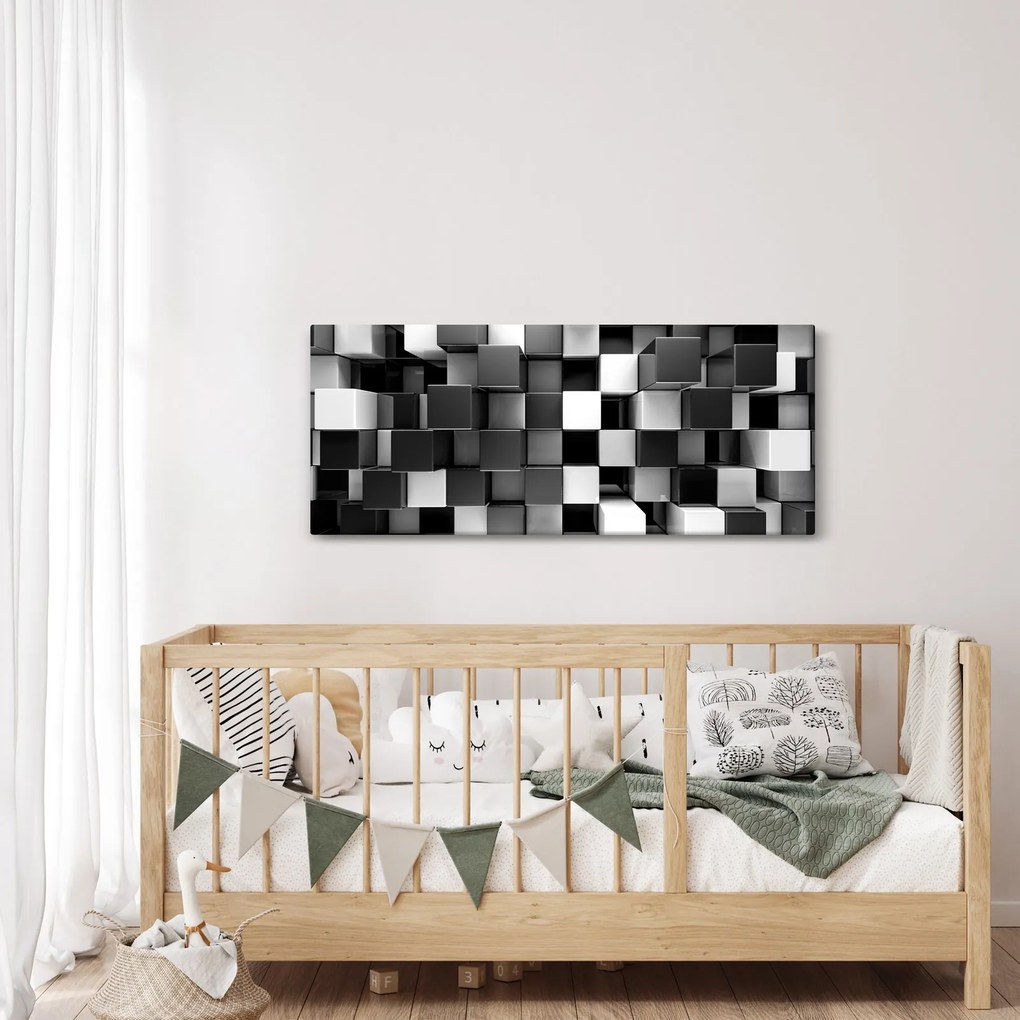 Obraz - Kocky (120x50 cm)