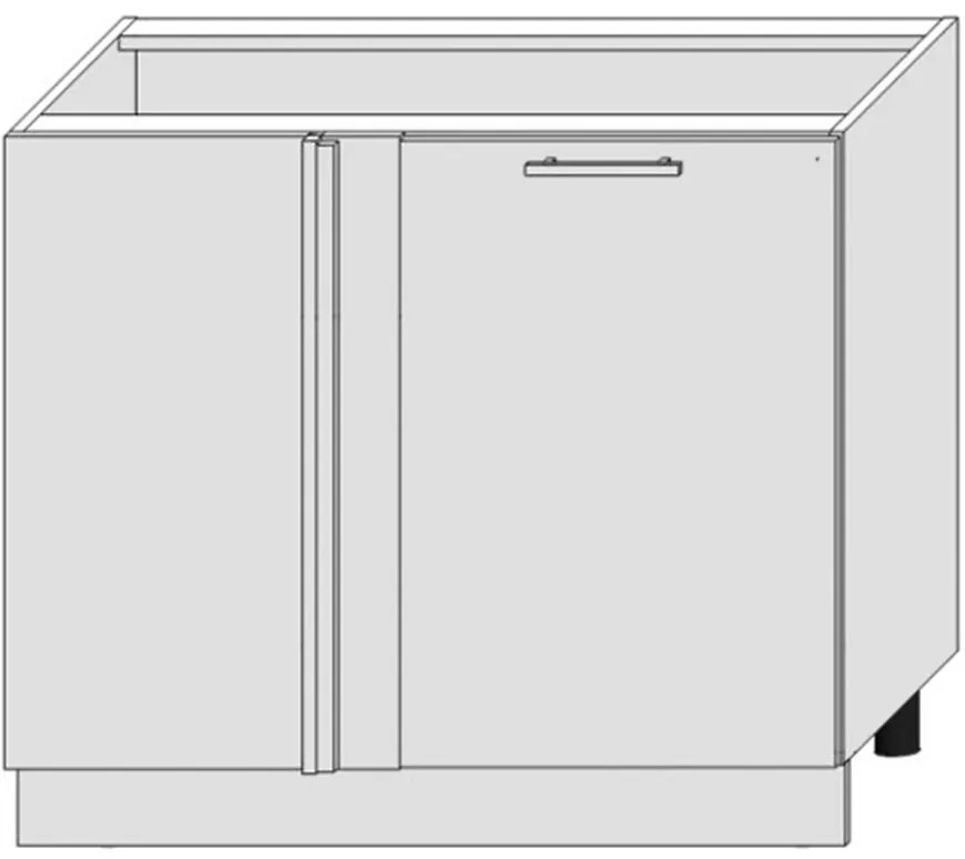 Skrinka do kuchyne Bono Dnp Pl Biela Alaska/Biely