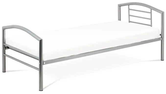 Autronic BONTEC Jednolôžková posteľ 94x207cm, kov, čierna, BED-1900 BK Farba: Biela