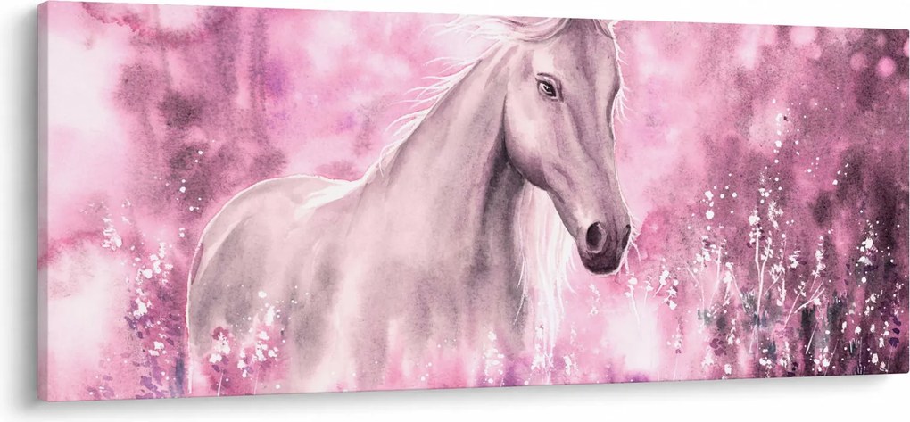 Obraz - Maľovaný kôň (120x50 cm)