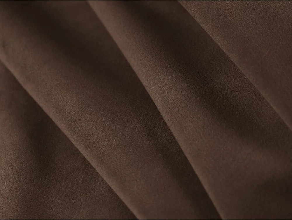 Hnedá čalúnená dvojlôžková posteľ s úložným priestorom s roštom 160x200 cm Mount – Micadoni