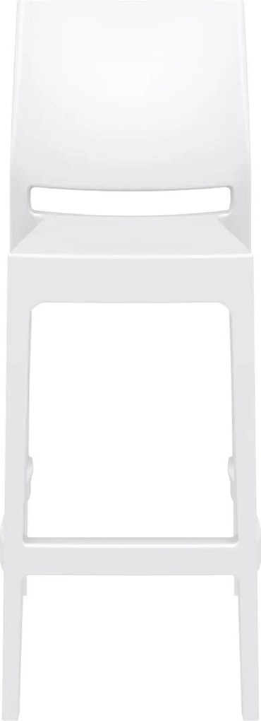 MAYA BAR 75 záhradná barová stolička white