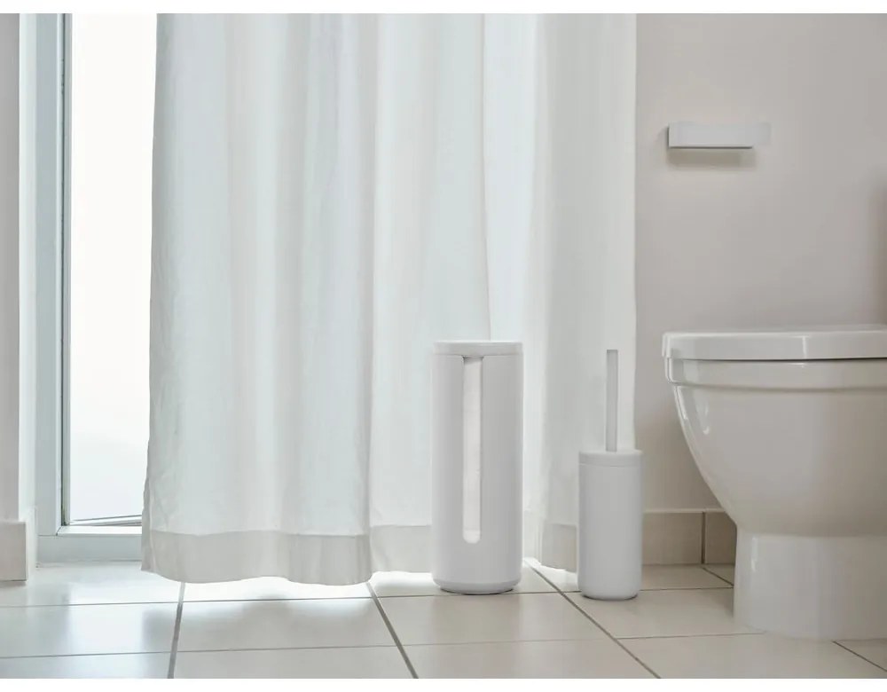 Biely kovový stojan na toaletný papier Ume – Zone