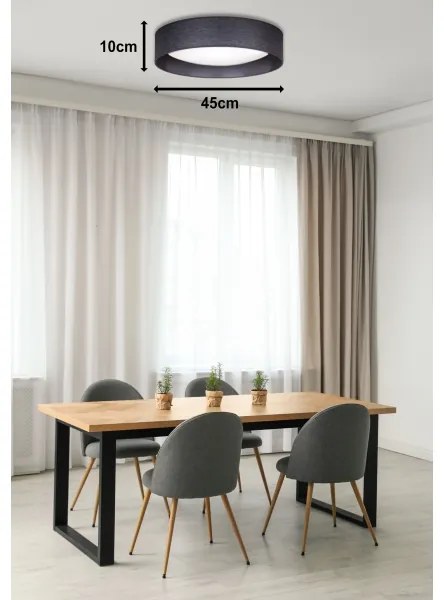 Duolla - LED Stropné svietidlo ROLLER LED/24W/230V pr. 45 cm antracit