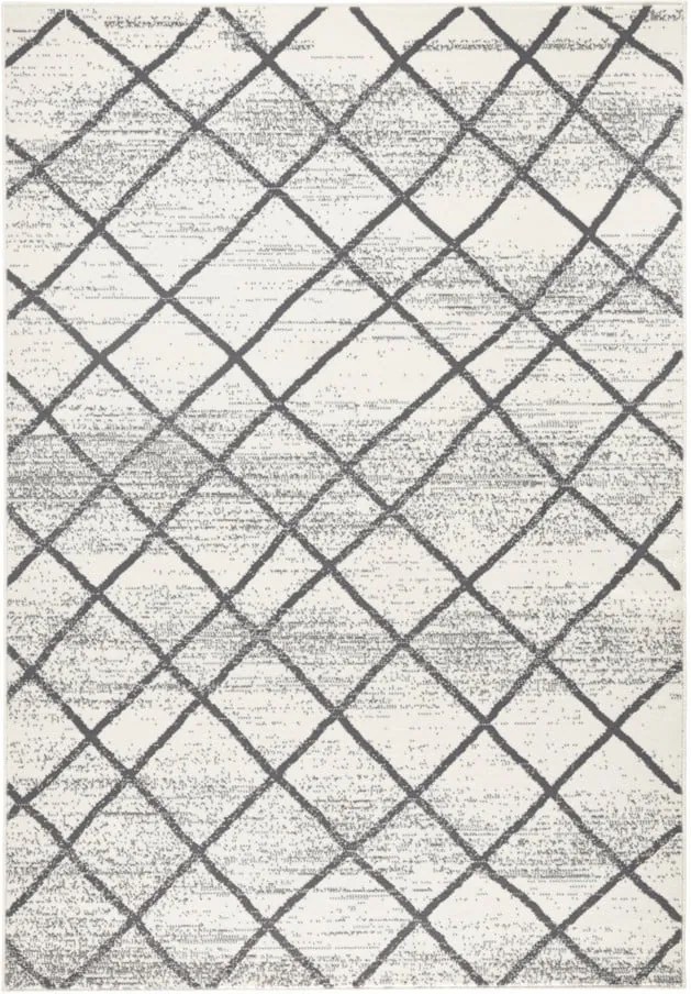 Svetlosivý koberec Hanse Home Rhombe, 70 × 140 cm