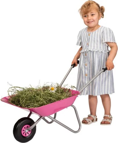 Kovový fúrik Rolly Toys 274802 ružový