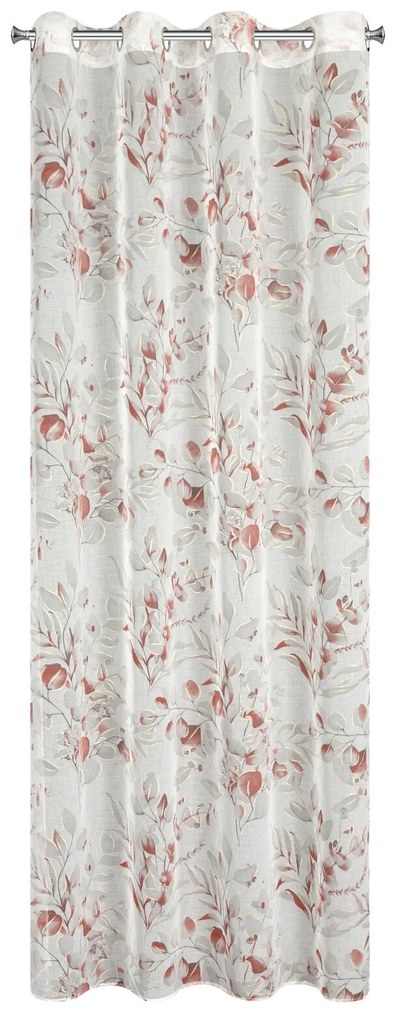 ZÁVES NA KRÚŽKOCH AVA 140X250 CM LISTY