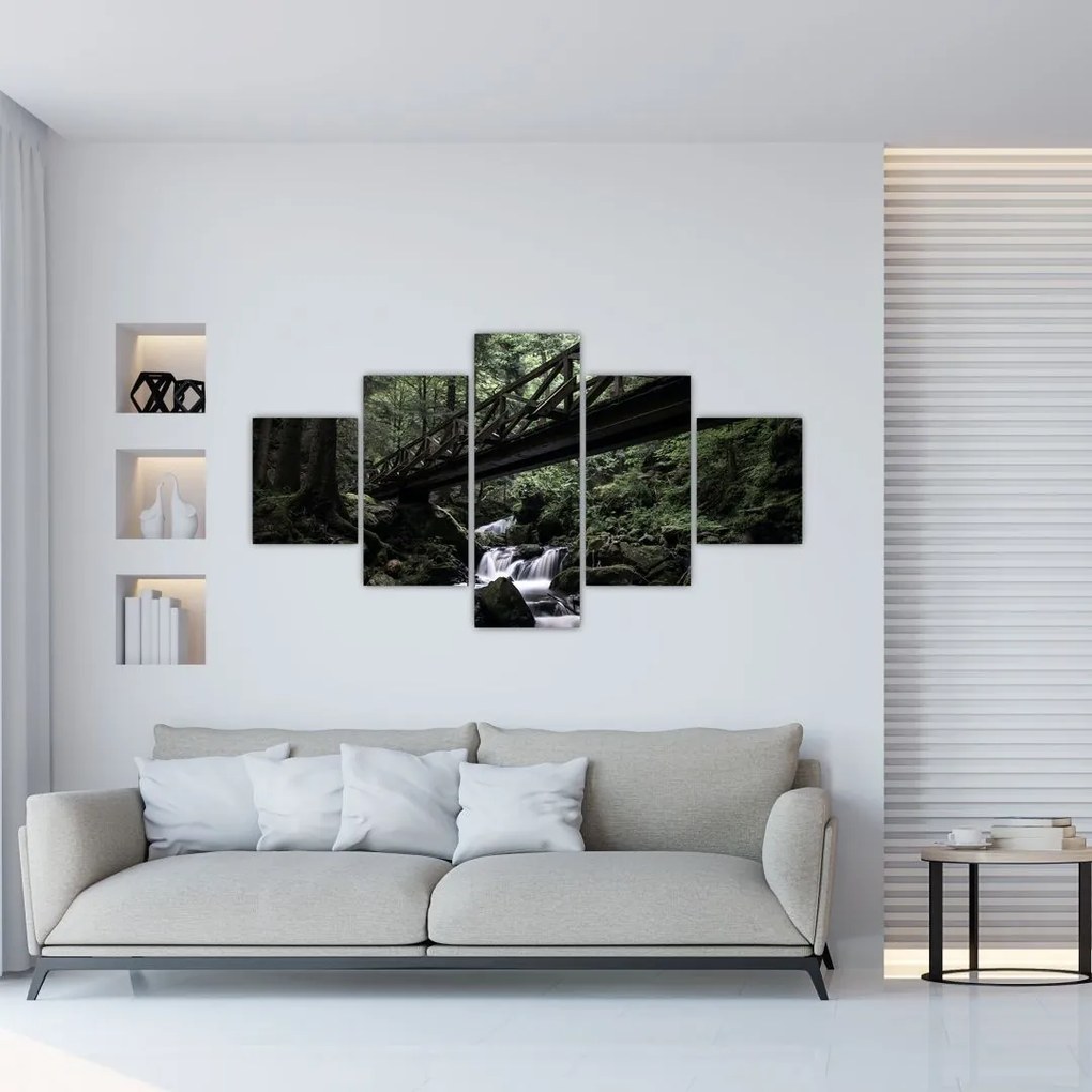 Obraz z čierneho lesa (125x70 cm), 40 ďalších rozmerov