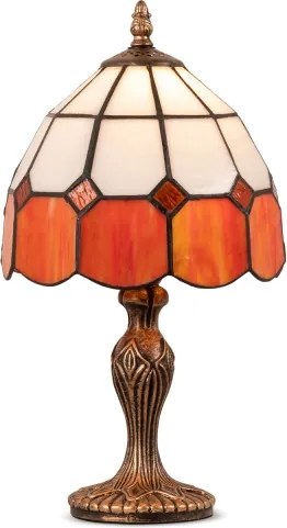 Brilagi - Tiffany vitrážová stolná lampa SIENNA 1xE27/60W/230V