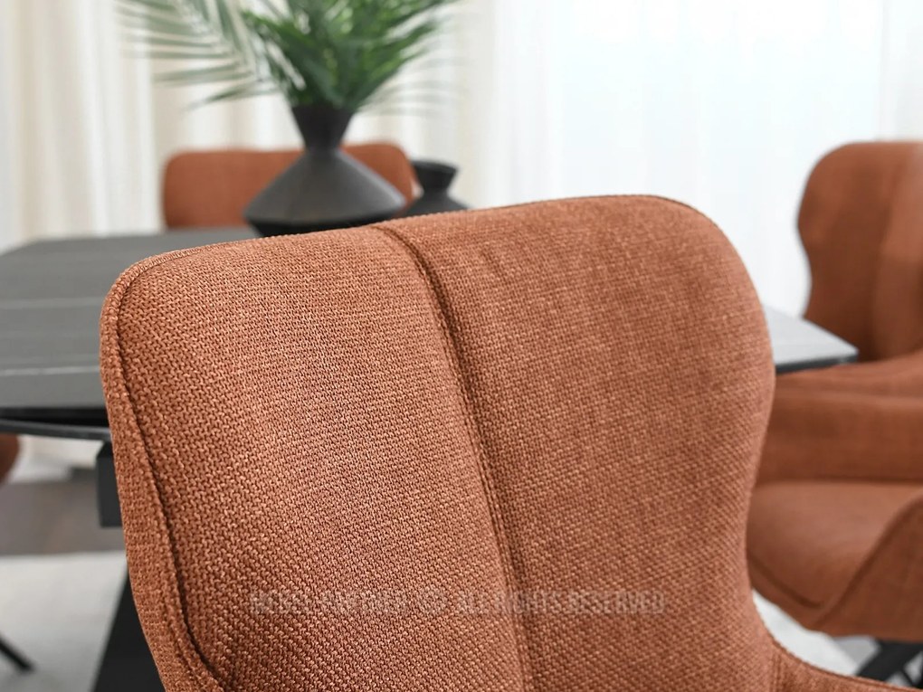 Stolička Marge (medená + čierna). Akcia -19%. Vlastná spoľahlivá doprava až k Vám domov. 1111156