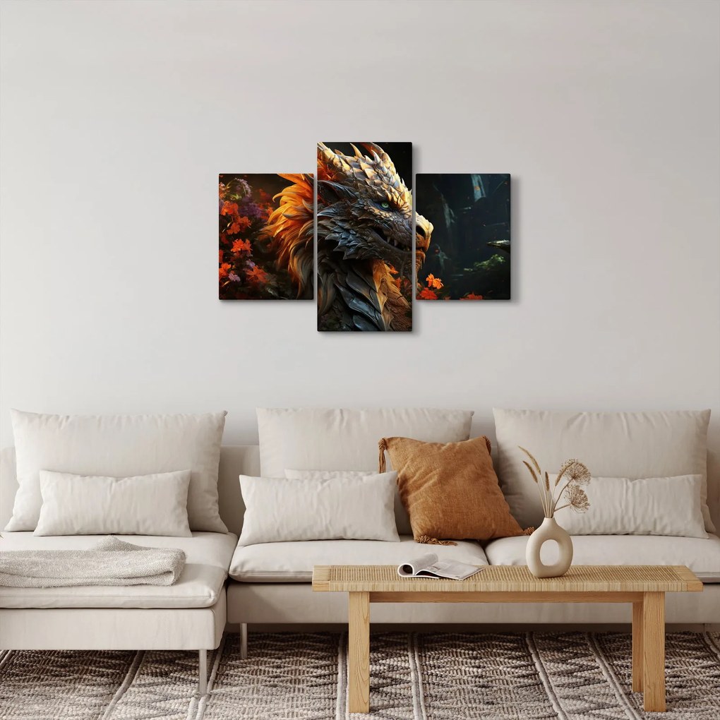 Obraz - Drak (90x60 cm)