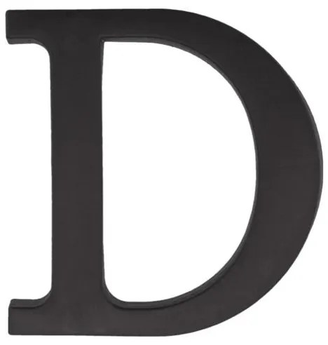 PSG 64.13D - plastové 3D písmeno D, číslo na dom, výška 90 mm, čierne
