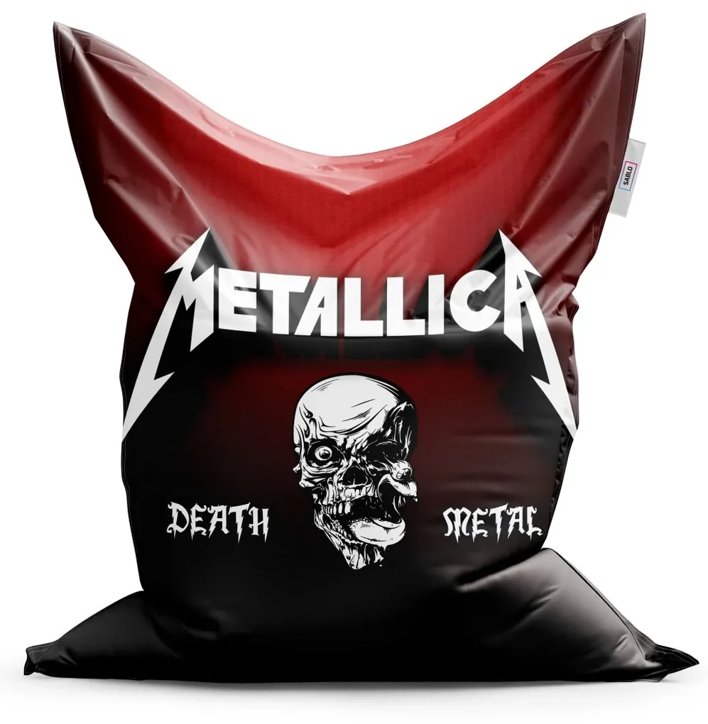 Sablio Sedací vak METALLICA Death metal - 150x100 cm