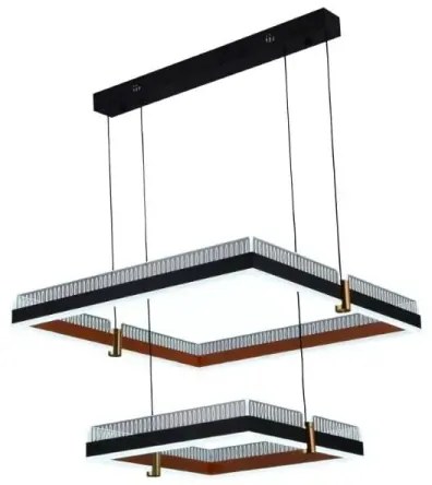 LED Stmievateľný luster na lanku LED/50W/230V 3000-6500K + diaľkové ovládanie