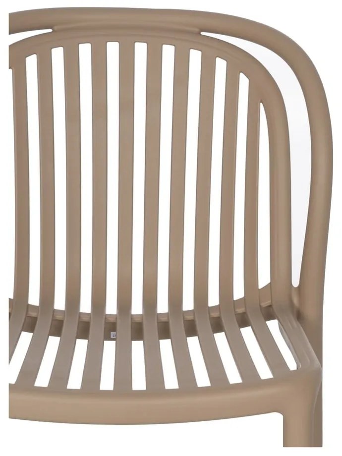 Béžová plastová jedálenská stolička Alia – Ixia