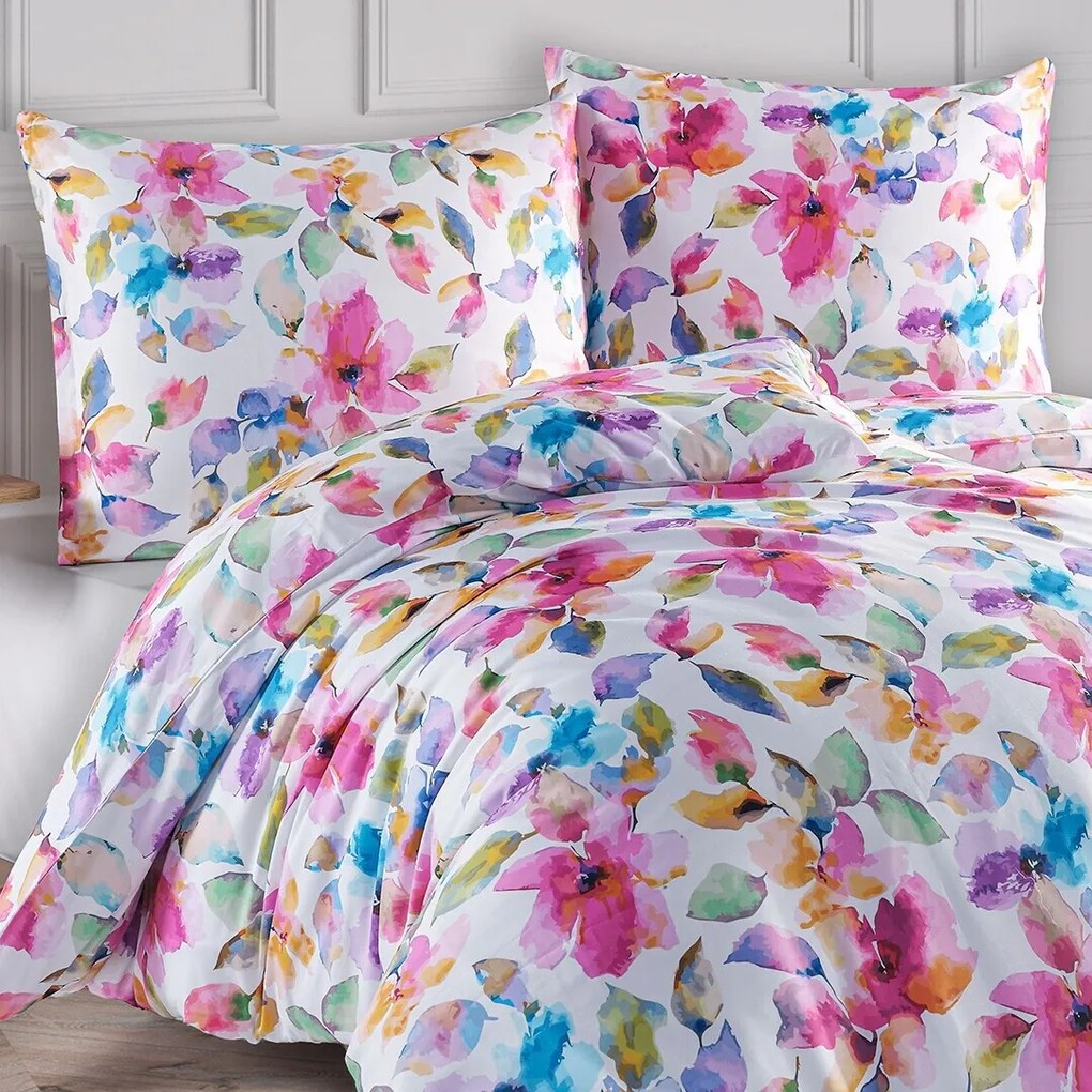 BedTex Saténové obliečky Vibrance, 160 x 200 cm, 2 x 70 x 80 cm, 160 x 200 cm, 2 ks 70 x 80 cm