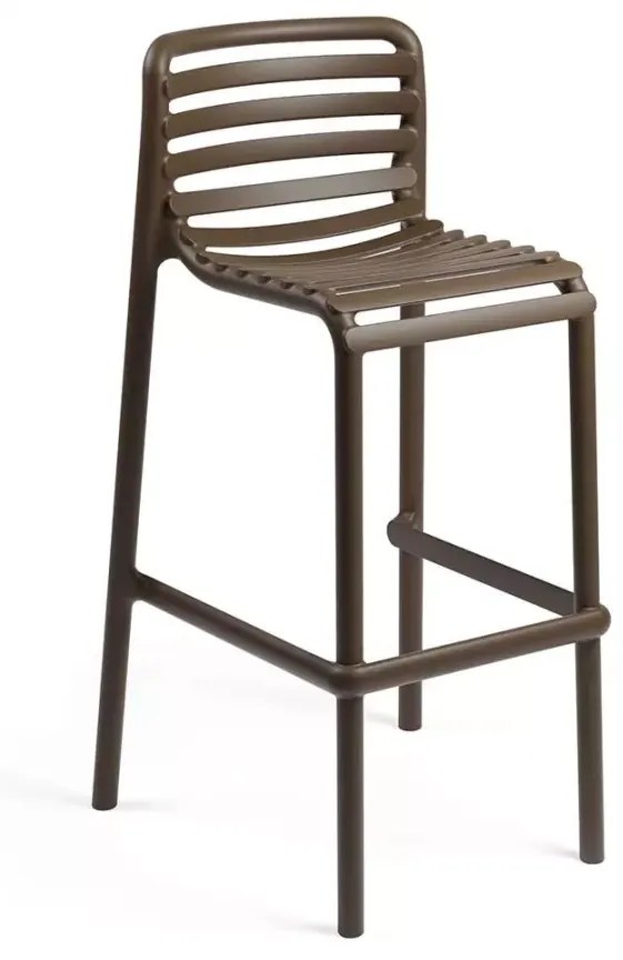 DOGA STOOL záhradná barová stolička bez podrúčok marsala