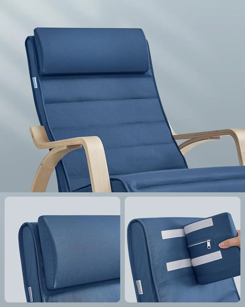 Hojdacie kreslo Brenda modré