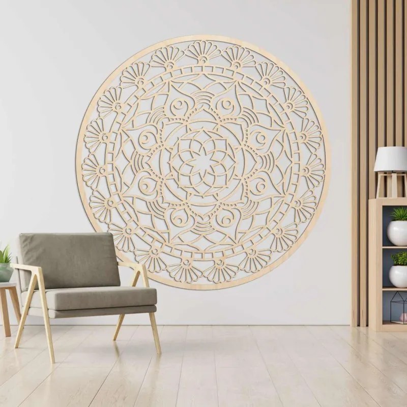 Drevená mandala na stenu – Symbol harmónie a pozitívnej energie I SENTOP PR0176