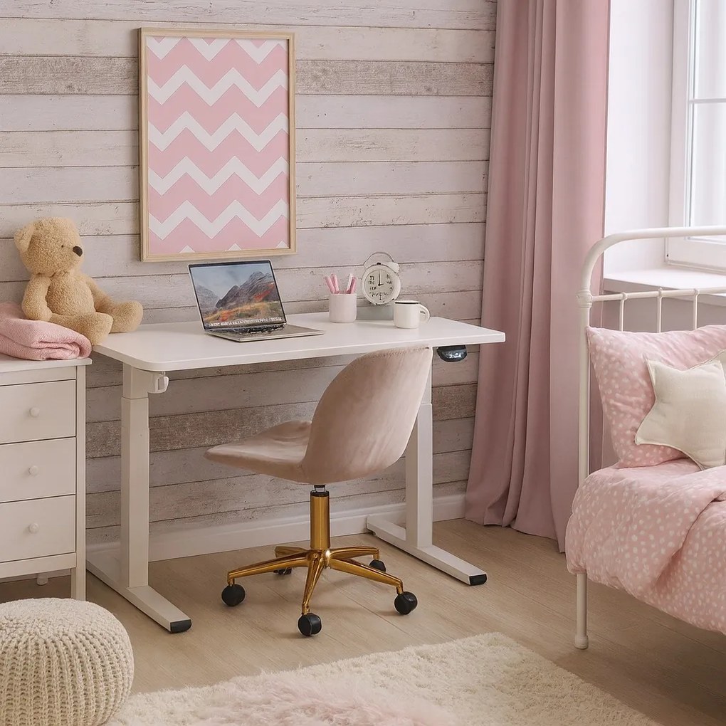 Herný stôl BR04 biely 140 cm