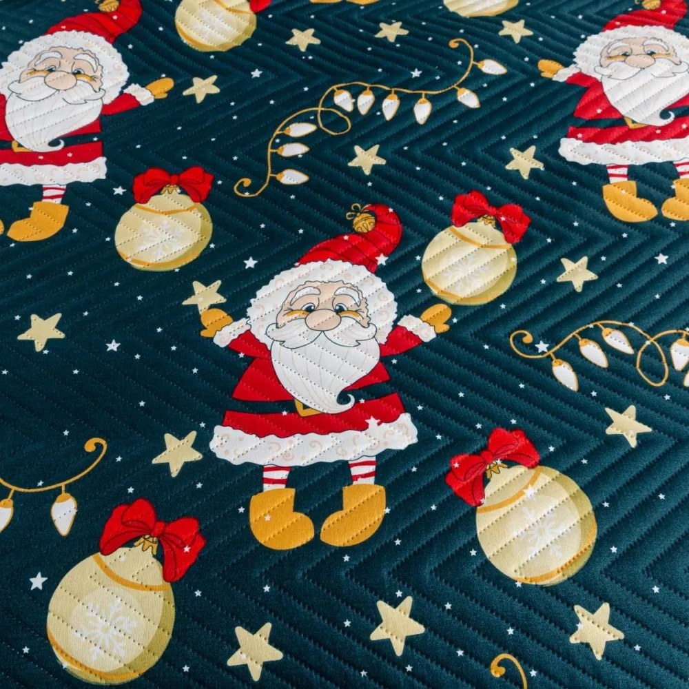 Vianočná prikrývka na posteľ Santa Šírka: 170 cm | Dĺžka: 210 cm