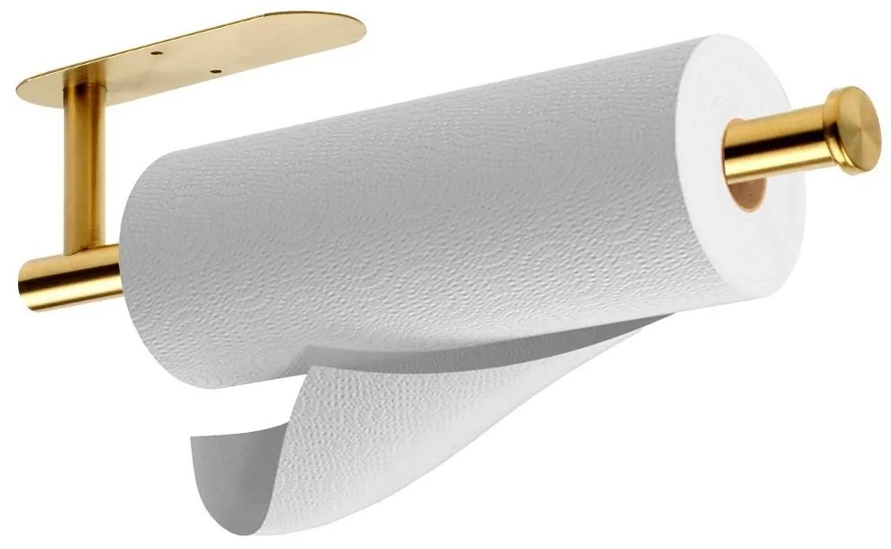 Držiak na kuchynské utierky, kovový zlatý VILDE