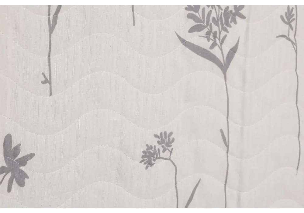 Set sivej prešívanej prikrývky na dvojlôžko a 2 obliečok na vankúš Efil – Mijolnir