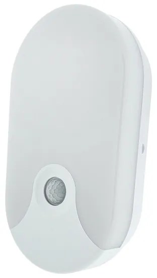 LED vonkajšie nástenné svietidlo s pohybovým senzorom LED/18W/230V IP44 biele