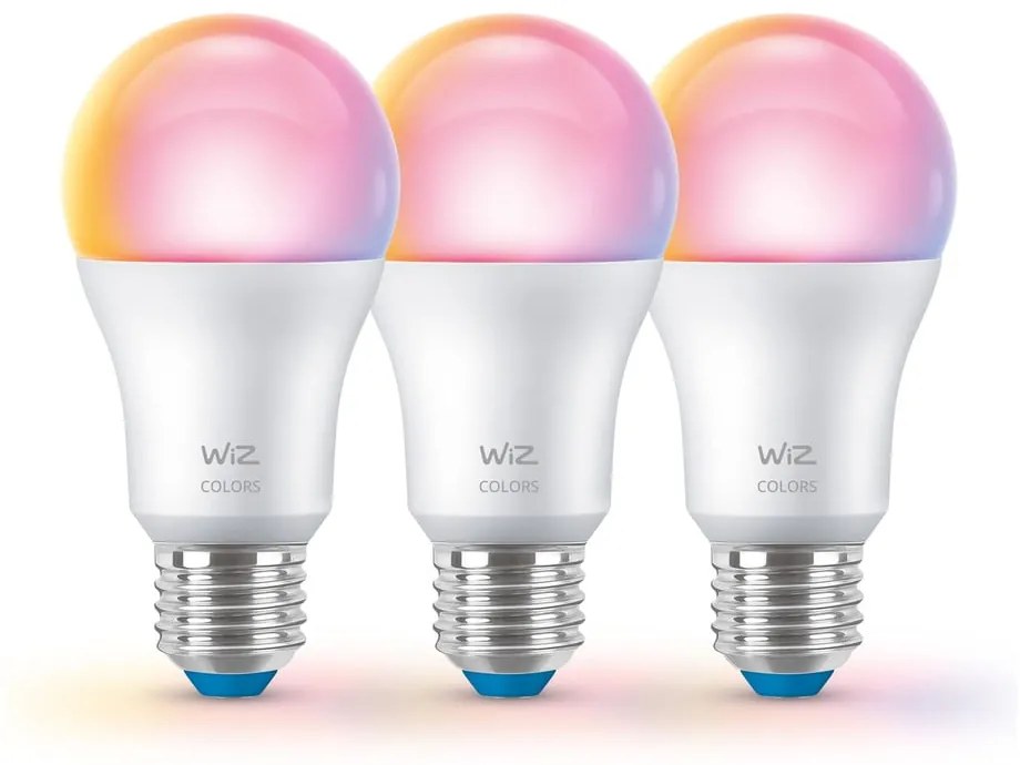 LED žiarovky v súprave 3 ks E27, 9 W – WiZ