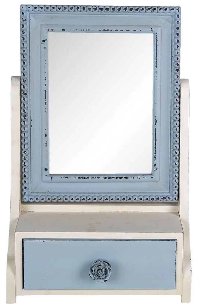 Stolný kozmetické zrkadlo sa šuplíčku Jessi  - 25*14*38 cm