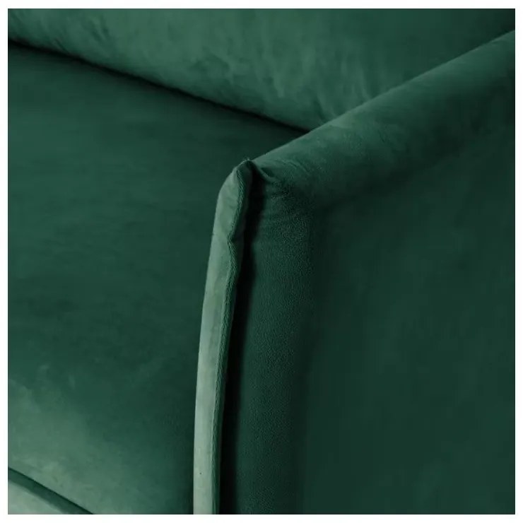 Tmavozelená zamatová pohovka 203 cm Juli – Ropez