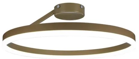 LED Stmievateľný prisadený luster LED/40W/230V 3000-6500K zlatá + diaľkové ovládanie