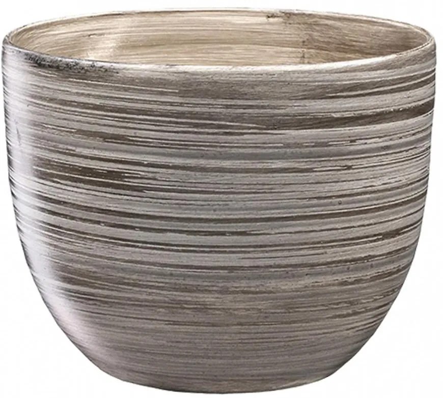 Obal na kvetináč PURKYNE keramický matný sivý