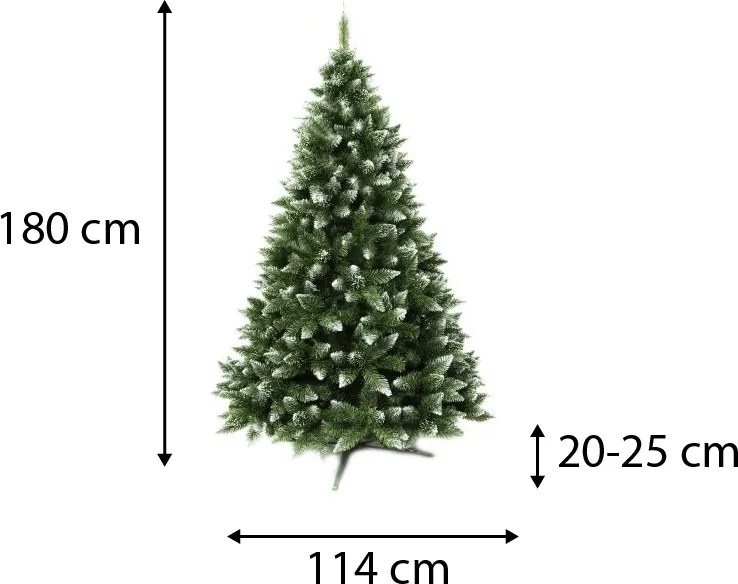 Foxigy Vianočný stromček Jedľa 180cm Luxury Diamond