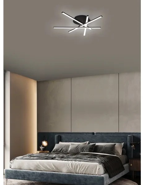 Brilagi - LED stropné svietidlo STRIPES LED/40W/230V čierne